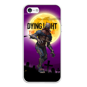 Чехол для iPhone 5/5S матовый с принтом Dying light зомби в Тюмени, Силикон | Область печати: задняя сторона чехла, без боковых панелей | dying light | аномалия | зараженный | монстр | мутант | ужасы | урод | хоррор