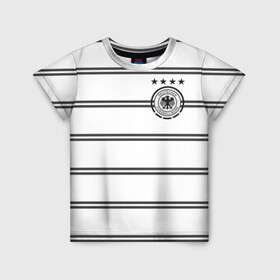 Детская футболка 3D с принтом Сборная Германии Евро 2020 в Тюмени, 100% гипоаллергенный полиэфир | прямой крой, круглый вырез горловины, длина до линии бедер, чуть спущенное плечо, ткань немного тянется | 4 звезды | germany | германия | евро 2020 | европа | кубок евро | немецкая машина | немцы | сборная германии | футбол | футболисты | футбольная форма