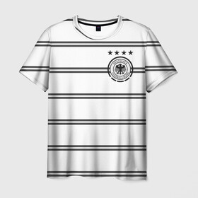 Мужская футболка 3D с принтом Сборная Германии Евро 2020 в Тюмени, 100% полиэфир | прямой крой, круглый вырез горловины, длина до линии бедер | 4 звезды | germany | германия | евро 2020 | европа | кубок евро | немецкая машина | немцы | сборная германии | футбол | футболисты | футбольная форма