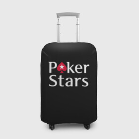 Чехол для чемодана 3D с принтом Poker Stars в Тюмени, 86% полиэфир, 14% спандекс | двустороннее нанесение принта, прорези для ручек и колес | 777 | cards | casino | chips | flash | fortune | game | joker | luck | omaha | poker | roulette | straight | texas holdem | tournament | азарт | джокер | игра | казино | карты | омаха | покер | рулетка | стрит | техасский холдэм | турнир | удача | фишки |