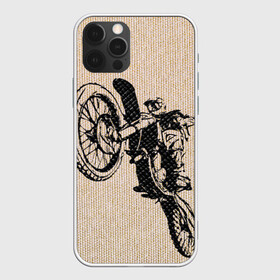 Чехол для iPhone 12 Pro с принтом Эндуро Кросс в Тюмени, силикон | область печати: задняя сторона чехла, без боковых панелей | байк | байкер | мото | мото кросс | мотокрос | мотоцикл | питбайк
