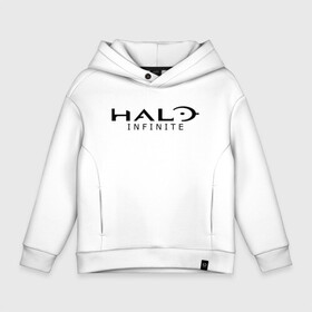 Детское худи Oversize хлопок с принтом Halo Infinite в Тюмени, френч-терри — 70% хлопок, 30% полиэстер. Мягкий теплый начес внутри —100% хлопок | боковые карманы, эластичные манжеты и нижняя кромка, капюшон на магнитной кнопке | chief | game | guardians | halo | infinite | master | игра | инфинити | мастер чиф | спартанец 117 | хало | хело | шутер