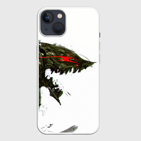 Чехол для iPhone 13 с принтом БЕРСЕРК красками в Тюмени,  |  | anime | berserk | аниме | берсерк | бесерк | гатс | манга | мультфильм