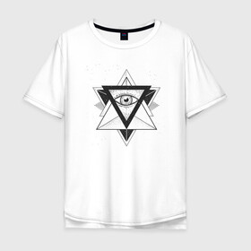 Мужская футболка хлопок Oversize с принтом Пирамида в Тюмени, 100% хлопок | свободный крой, круглый ворот, “спинка” длиннее передней части | alchemy | free | illuminati | magic | masonry | mystic | occult | oldschool | providence | pyramid | sign | symbol | tattoo | алхимия | знак | иллюминат | каменщик | магия | масон | мистика | оккультизм | пирамида | провидение | символ | та