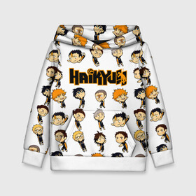 Детская толстовка 3D с принтом Команда школы Карасуно Haikyuu!! в Тюмени, 100% полиэстер | двухслойный капюшон со шнурком для регулировки, мягкие манжеты на рукавах и по низу толстовки, спереди карман-кенгуру с мягким внутренним слоем | Тематика изображения на принте: anime | haikyu | haikyuu | karasuno | manga | аниме | асахи азумане | волейбол | волейбольный клуб | вороны | карасуно | коши сугавара | манга | рюноске танака | старшая школа | тобио кагеяма | хаику | хаикую | шоё хината