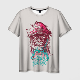 Мужская футболка 3D с принтом Psycho Inferno в Тюмени, 100% полиэфир | прямой крой, круглый вырез горловины, длина до линии бедер | bison | fighting | game | games | street fighter | байзон | байсон | игра | игры | классика | стрит файтер | уличный боец