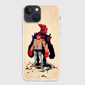 Чехол для iPhone 13 mini с принтом Рю и Акума в Тюмени,  |  | akuma | fighting | game | games | ruy | ryu | street fighter | акума | игра | игры | классика | рю | стрит файтер | уличный боец