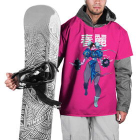 Накидка на куртку 3D с принтом Amzing Chun Li в Тюмени, 100% полиэстер |  | chun li | fighting | game | games | street fighter | игра | игры | классика | стрит файтер | уличный боец | чан ли | чун ли