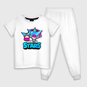 Детская пижама хлопок с принтом Плохиш Базз Buzz Brawl Stars в Тюмени, 100% хлопок |  брюки и футболка прямого кроя, без карманов, на брюках мягкая резинка на поясе и по низу штанин
 | brawl | brawl stars | brawlstars | brawl_stars | buz | buzz | баз | базз | бравл | бравлстарс | буз