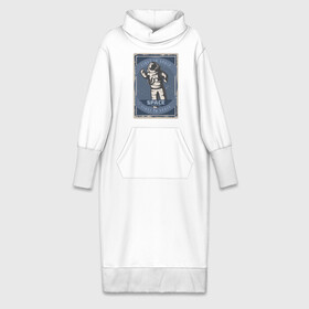 Платье удлиненное хлопок с принтом First In Space в Тюмени,  |  | art | first | астронавт | галактика | иллюстрация