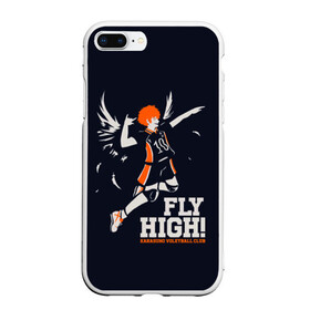 Чехол для iPhone 7Plus/8 Plus матовый с принтом fly high! Шоё Хината Haikyuu!! в Тюмени, Силикон | Область печати: задняя сторона чехла, без боковых панелей | Тематика изображения на принте: 10 номер | anime | haikyu | haikyuu | hinata shoyo | karasuno | manga | аниме | волейбол | волейбольный клуб | иероглифы | карасуно | лети высоко | лого | манга | надпись | прыжок | старшая школа | хаику | хаикую