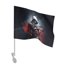 Флаг для автомобиля с принтом Assassins Creed 4 Black Flag в Тюмени, 100% полиэстер | Размер: 30*21 см | black flag | игра | кенуэй | черный флаг | эдвард