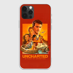 Чехол для iPhone 12 Pro с принтом 10 years Uncharted в Тюмени, силикон | область печати: задняя сторона чехла, без боковых панелей | game | games | uncharted | анчартед | дрейк | игра | игры | натан | нейтан