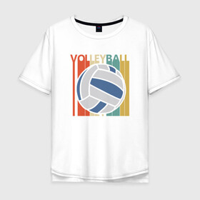 Мужская футболка хлопок Oversize с принтом True Volleyball в Тюмени, 100% хлопок | свободный крой, круглый ворот, “спинка” длиннее передней части | ball | beach | game | sport | volley | volleyball | волейбол | волейболист | волейболистка | гол | игра | игрок | мяч | площадка | пляж | пляжный | победа | сетка | спорт | тренер | чемпион