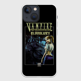 Чехол для iPhone 13 mini с принтом Вампирский маскарад в Тюмени,  |  | game | games | valve | vampire | vampire the masquerade | вампирский маскарад | вампиры | игра | игры