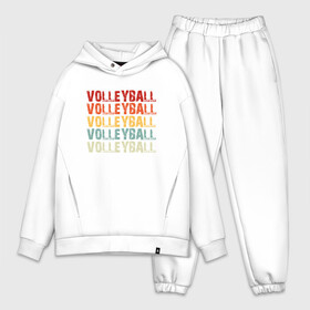 Мужской костюм хлопок OVERSIZE с принтом Volleyball Game в Тюмени,  |  | ball | beach | game | sport | volley | volleyball | волейбол | волейболист | волейболистка | гол | игра | игрок | мяч | площадка | пляж | пляжный | победа | сетка | спорт | тренер | чемпион