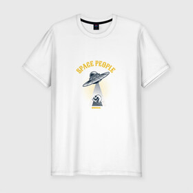 Мужская футболка хлопок Slim с принтом Космические люди в Тюмени, 92% хлопок, 8% лайкра | приталенный силуэт, круглый вырез ворота, длина до линии бедра, короткий рукав | alien | инопланетник | инопланетянин | космические люди | космос | пришелец | чужеземец