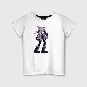 Детская футболка хлопок с принтом Friday Night Funkin (Ruvyzvat) в Тюмени, 100% хлопок | круглый вырез горловины, полуприлегающий силуэт, длина до линии бедер | friday | friday night | funkin | game | night | ruvyzvat | рузвальт