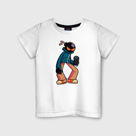 Детская футболка хлопок с принтом Friday Night Funkin (Whitmore) в Тюмени, 100% хлопок | круглый вырез горловины, полуприлегающий силуэт, длина до линии бедер | friday | friday night | funkin | game | night | whitmore