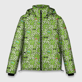 Мужская зимняя куртка 3D с принтом КоронаВирус в Тюмени, верх — 100% полиэстер; подкладка — 100% полиэстер; утеплитель — 100% полиэстер | длина ниже бедра, свободный силуэт Оверсайз. Есть воротник-стойка, отстегивающийся капюшон и ветрозащитная планка. 

Боковые карманы с листочкой на кнопках и внутренний карман на молнии. | biohazard | corona virus | coronavirus | covid 19 | mask | virus | биохазард | болезнь | больница | вирус | грипп | зараза | карантин | ковид 19 | коронавирус | лихорадка | масочный режим | медицинская маска | пандемия | паразит