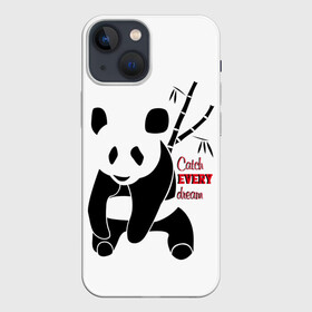 Чехол для iPhone 13 mini с принтом Панда и сон в Тюмени,  |  | животные | звери | лень | медведь | отдых | панда | природа | сон | усталость