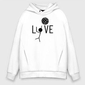 Мужское худи Oversize хлопок с принтом LOVE VOLLEYBALL в Тюмени, френч-терри — 70% хлопок, 30% полиэстер. Мягкий теплый начес внутри —100% хлопок | боковые карманы, эластичные манжеты и нижняя кромка, капюшон на магнитной кнопке | anime | haikyu | haikyuu | karasuno | manga | аниме | волейбол | волейбольный клуб | игрок | карасуно | люблю | манга | мяч | силуэт | старшая школа | схематично | хаику | хаикую | человечек | черный