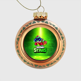 Стеклянный ёлочный шар с принтом Плохиш Базз Buzz Brawl Stars в Тюмени, Стекло | Диаметр: 80 мм | brawl | brawl stars | brawlstars | brawl_stars | buz | buzz | баз | базз | бравл | бравлстарс | буз