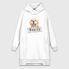 Платье-худи хлопок с принтом Dog Wanted в Тюмени,  |  | cute | dog | wanted | woof | гав | забавный | пес | песель | песик | смешной | собака | собачка | щенок