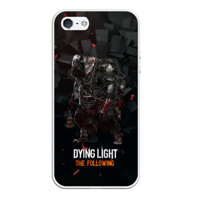 Чехол для iPhone 5/5S матовый с принтом Dying light зомби в Тюмени, Силикон | Область печати: задняя сторона чехла, без боковых панелей | dying light | аномалия | зараженный | монстр | мутант | ужасы | урод | хоррор