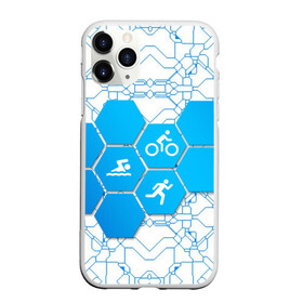 Чехол для iPhone 11 Pro матовый с принтом Плыви, Крути, Беги в Тюмени, Силикон |  | bike | ironman | run | running | swim | swimming | triathlon | бег | бегун | велосипед | велоспорт | выносливость | железный человек | плавание | спорт на выносливость | триатлон | цикличный вид спорта