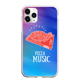 Чехол для iPhone 11 Pro Max матовый с принтом PIZZA MUSIC в Тюмени, Силикон |  | d.j | dj | pizza | диджей | музыка | музыканту | пицца | прикол | шутка