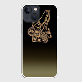 Чехол для iPhone 13 mini с принтом Цепочка геймера в Тюмени,  |  | биткоин | винт | гик | жесткий диск | золото | игры | приставка | цепочк | цепь