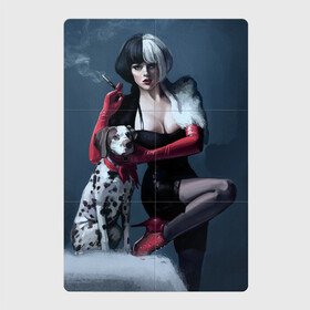 Магнитный плакат 2Х3 с принтом Cruella, Круэлла, 101 далматинец, дисней, disney, cruella devil, Эмма Стоун, Emma Stone. в Тюмени, Полимерный материал с магнитным слоем | 6 деталей размером 9*9 см | 101 далматинец | cruella | cruella devil | disney | emma stone. | дисней | круэлла | эмма стоун