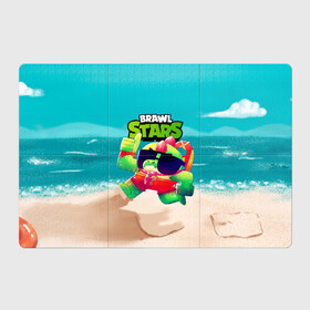 Магнитный плакат 3Х2 с принтом Базз Buzz Brawl Stars пляж в Тюмени, Полимерный материал с магнитным слоем | 6 деталей размером 9*9 см | brawl | brawl stars | brawlstars | brawl_stars | buz | buzz | баз | базз | бравл | бравлстарс | буз