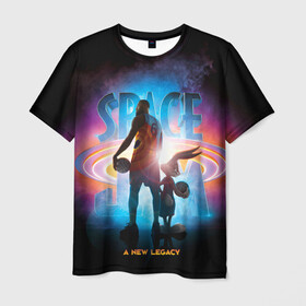 Мужская футболка 3D с принтом Space Jam 2 в Тюмени, 100% полиэфир | прямой крой, круглый вырез горловины, длина до линии бедер | bugs bunny | lebron james | space jam | space jam 2 | space jam a new legacy | vdzabma | багз банни | космический джем | космический джем 2 | космический джем: новое поколение | леброн джеймс