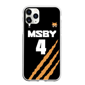 Чехол для iPhone 11 Pro матовый с принтом 4 | MSBY | BLACK JACKALS в Тюмени, Силикон |  | black jackals | fly high | haikyuu | meian | msby | аниме | волейбол | карасуно | хайкью карасуно | хината