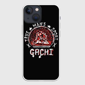 Чехол для iPhone 13 mini с принтом Boss of gym в Тюмени,  |  | Тематика изображения на принте: gachi | gachimuchi | mem | muchi | ван дерхольм | гачи | гачимучи | мем | мучи | рикардо милос