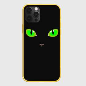 Чехол для iPhone 12 Pro Max с принтом КОШАЧЬИ ГЛАЗКИ в Тюмени, Силикон |  | cat | cat eyes | eyes | аниме | взгляд | глаза | глаза кошки | глазки | животные | зелёный | киса | кот | коте | котейка | котенок | котэ | котя | кошачий глаз | кошачьи глаза | кошечка | кошка | мордочка