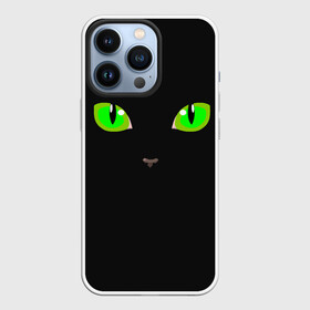 Чехол для iPhone 13 Pro с принтом КОШАЧЬИ ГЛАЗКИ в Тюмени,  |  | cat | cat eyes | eyes | аниме | взгляд | глаза | глаза кошки | глазки | животные | зелёный | киса | кот | коте | котейка | котенок | котэ | котя | кошачий глаз | кошачьи глаза | кошечка | кошка | мордочка