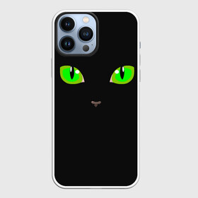 Чехол для iPhone 13 Pro Max с принтом КОШАЧЬИ ГЛАЗКИ в Тюмени,  |  | cat | cat eyes | eyes | аниме | взгляд | глаза | глаза кошки | глазки | животные | зелёный | киса | кот | коте | котейка | котенок | котэ | котя | кошачий глаз | кошачьи глаза | кошечка | кошка | мордочка