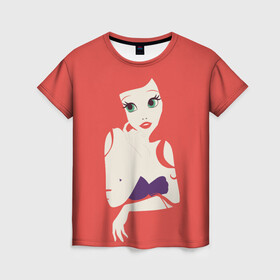 Женская футболка 3D с принтом Ariel the Mermaid в Тюмени, 100% полиэфир ( синтетическое хлопкоподобное полотно) | прямой крой, круглый вырез горловины, длина до линии бедер | ariel | disney | princess | sea | shtatdis | ариэль | дисней | русалочка