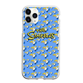 Чехол для iPhone 11 Pro матовый с принтом Gomers pattern в Тюмени, Силикон |  | gomer | simpsons | the simpson | гомер | мульт | мультфильм | симпсоны