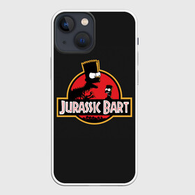 Чехол для iPhone 13 mini с принтом Jurassic Bart в Тюмени,  |  | bart | dinosour | simpsons | the simpson | барт | динозавр | мульт | мультфильм | парк юрского периода | симпсоны