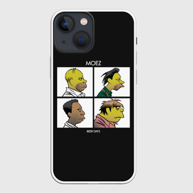Чехол для iPhone 13 mini с принтом Mozes band в Тюмени,  |  | gomer | simpsons | the simpson | гомер | мульт | мультфильм | симпсоны