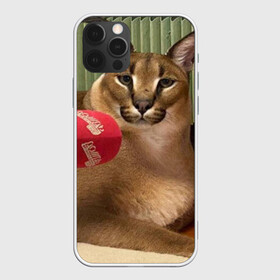 Чехол для iPhone 12 Pro с принтом Шлёпа в Тюмени, силикон | область печати: задняя сторона чехла, без боковых панелей | floppa | большой | военный | каракал | кот | преступник | русский | шлёпа