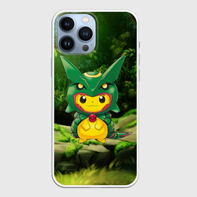 Чехол для iPhone 13 Pro Max с принтом Пикачу дракон в Тюмени,  |  | anime | picachu | pikachu | аниме | милый | пика | пикачу | покебол | покемон