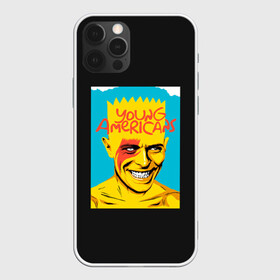 Чехол для iPhone 12 Pro Max с принтом Bart x Bowie в Тюмени, Силикон |  | bart | simpsons | the simpson | барт | дэвид бови | дэвид боуи | мульт | мультфильм | симпсоны