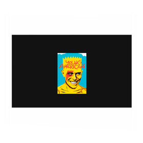 Бумага для упаковки 3D с принтом Bart x Bowie в Тюмени, пластик и полированная сталь | круглая форма, металлическое крепление в виде кольца | Тематика изображения на принте: bart | simpsons | the simpson | барт | дэвид бови | дэвид боуи | мульт | мультфильм | симпсоны