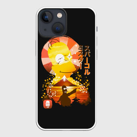 Чехол для iPhone 13 mini с принтом Гомер в азии в Тюмени,  |  | gomer | simpsons | the simpson | азия | гомер | мульт | мультфильм | симпсоны | япония