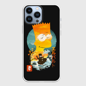 Чехол для iPhone 13 Pro Max с принтом Барт в Азии в Тюмени,  |  | bart | simpsons | the simpson | азия | барт | мульт | мультфильм | симпсоны | япония